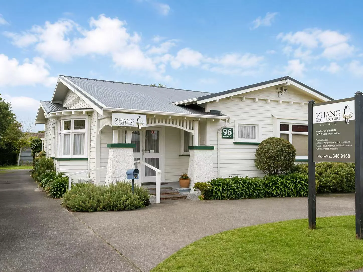 Zhang Acupuncture Clinic at 96 Parsons Street, Whanganui